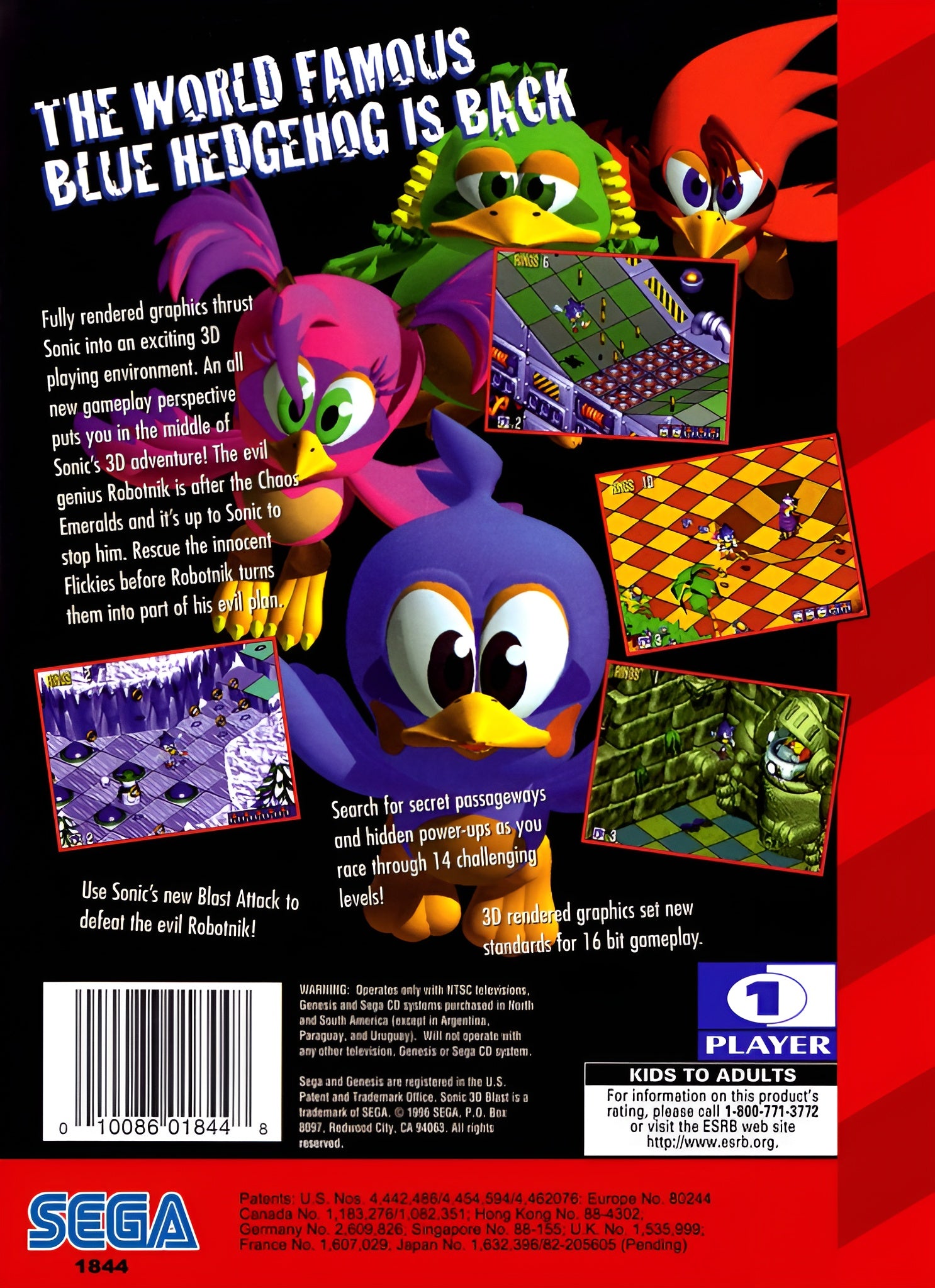 Sonic 3D Blast Genesis - Video Game - Used - CaveGamers - Image 2