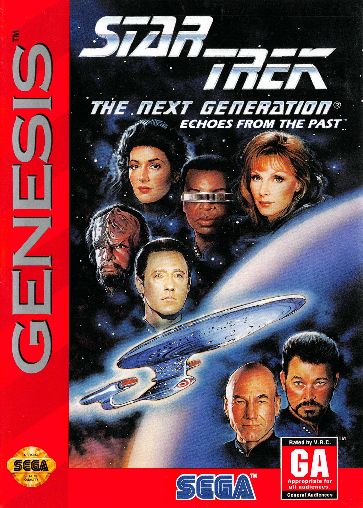 Star Trek Next Generation Echoes From the Past Genesis - Video Game - Used - CaveGamers