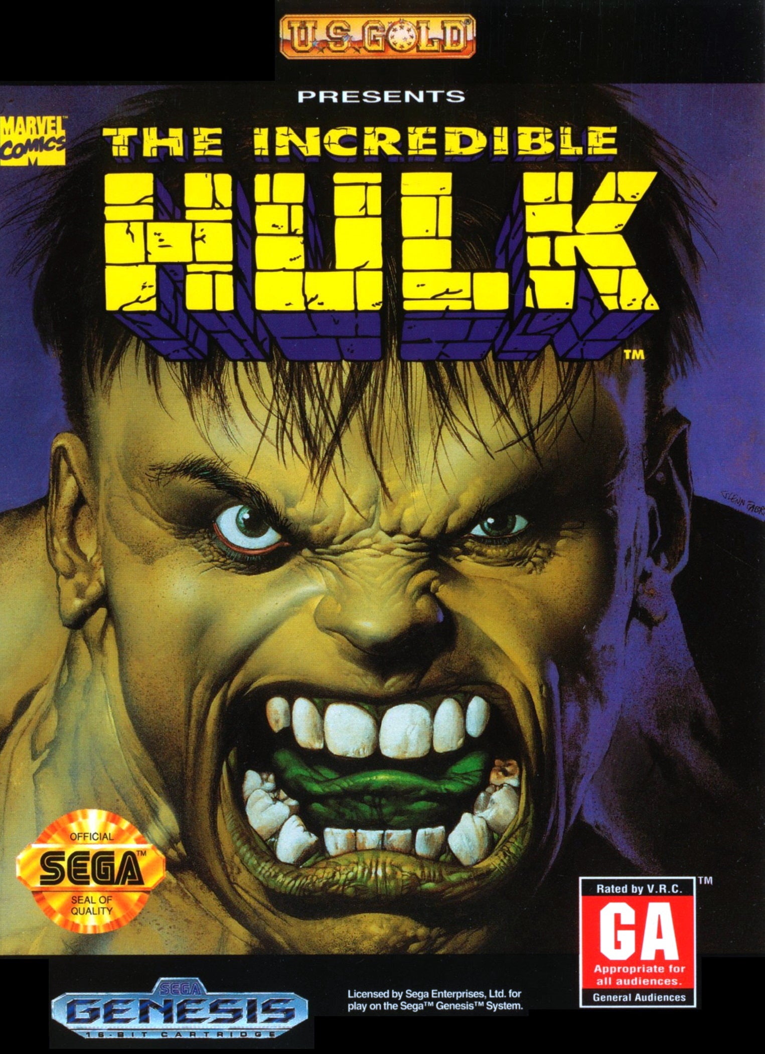 The Incredible Hulk Genesis - Video Game - Used - CaveGamers