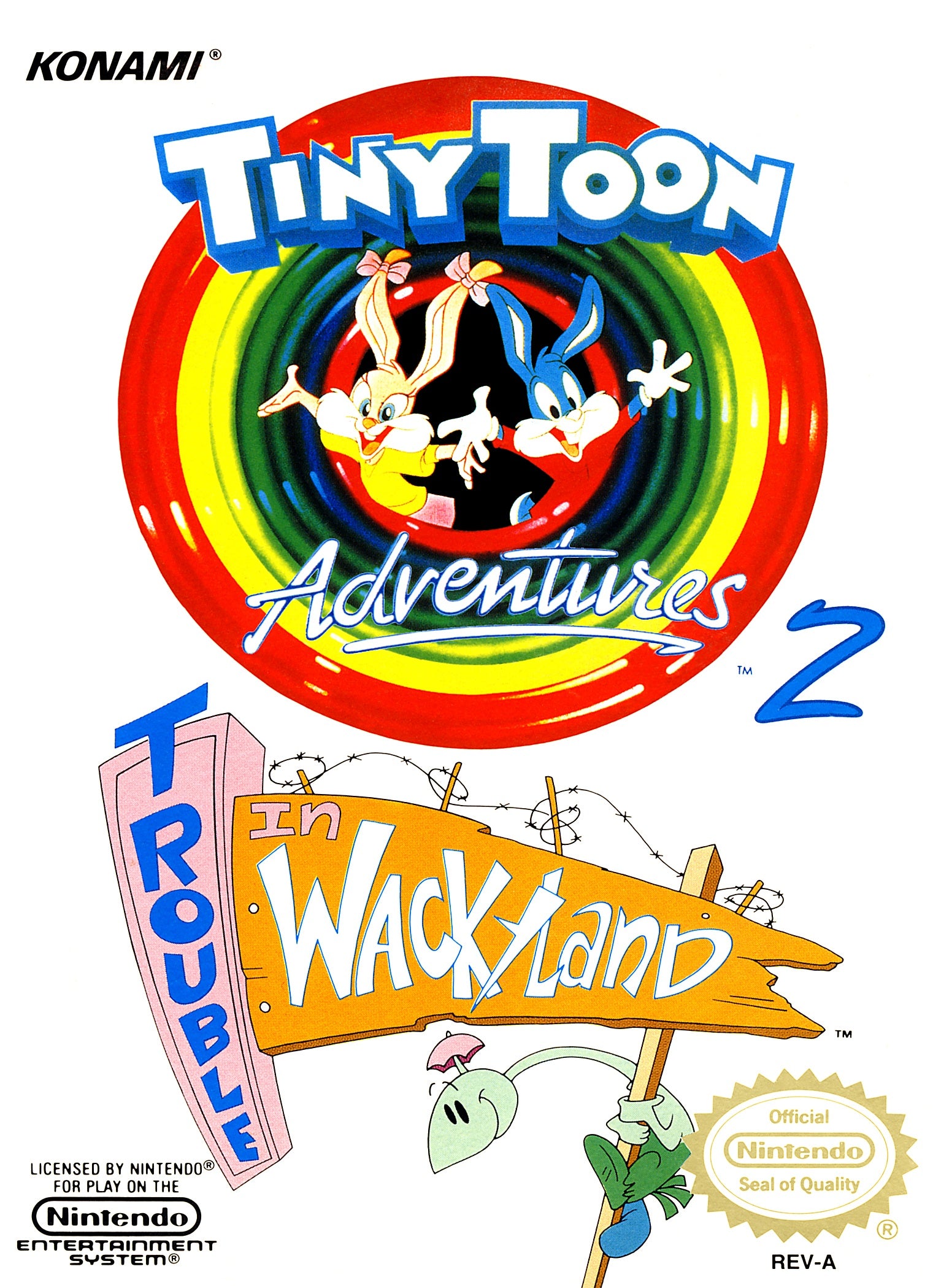 Tiny Toon Adventures 2 Trouble in Wackyland NES - Video Game - Used - CaveGamers