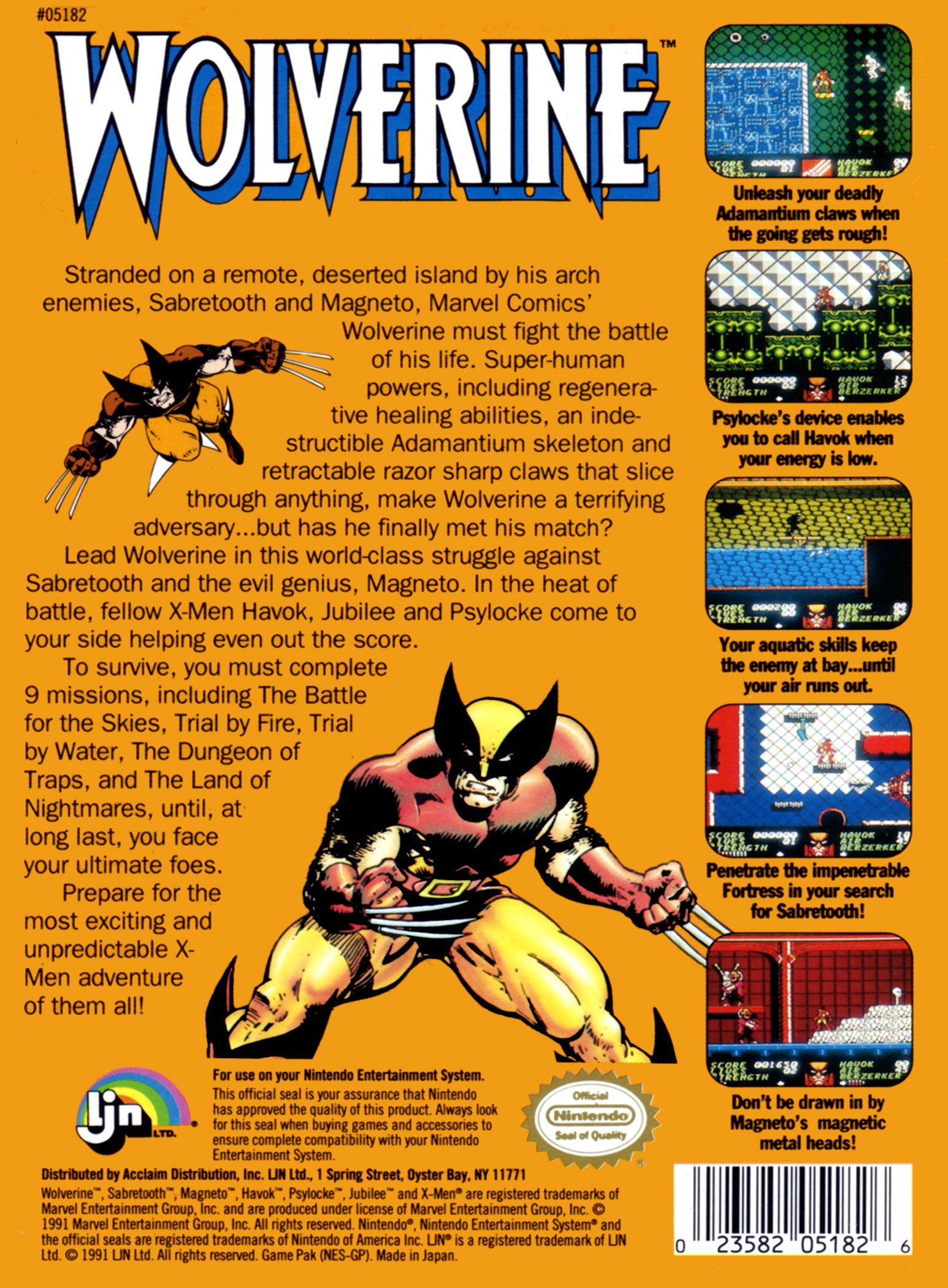 Wolverine NES - Video Game - Used - CaveGamers - Image 2