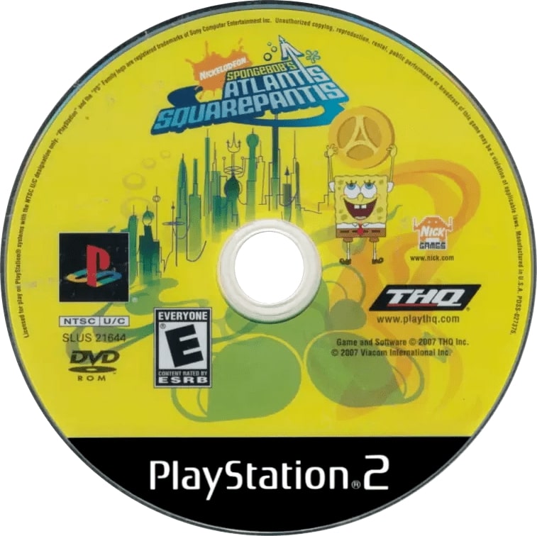 SpongeBob's Atlantis SquarePantis PS2 - Video Game - Used - CaveGamers - Image 3