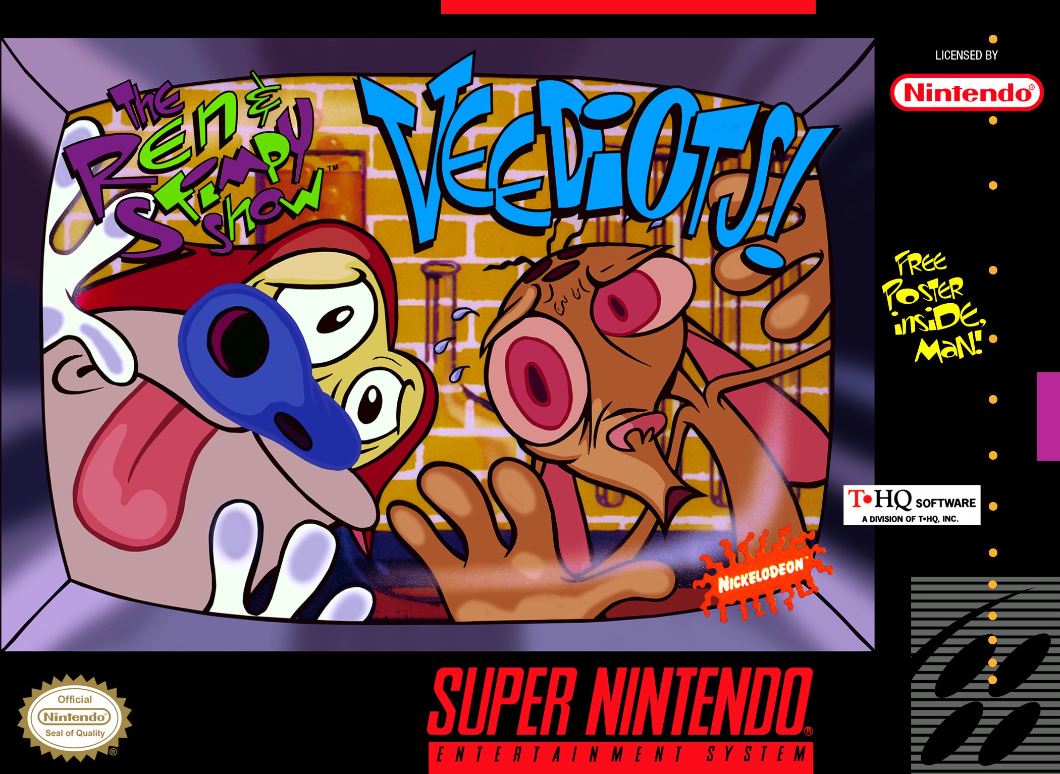 The Ren and Stimpy Show Veediots SNES - Video Game - Used - CaveGamers