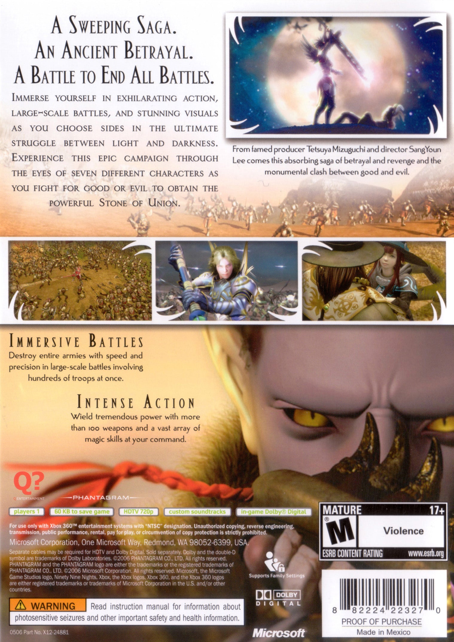 Ninety Nine Nights Xbox 360 - Video Game - Used - CaveGamers - Image 2