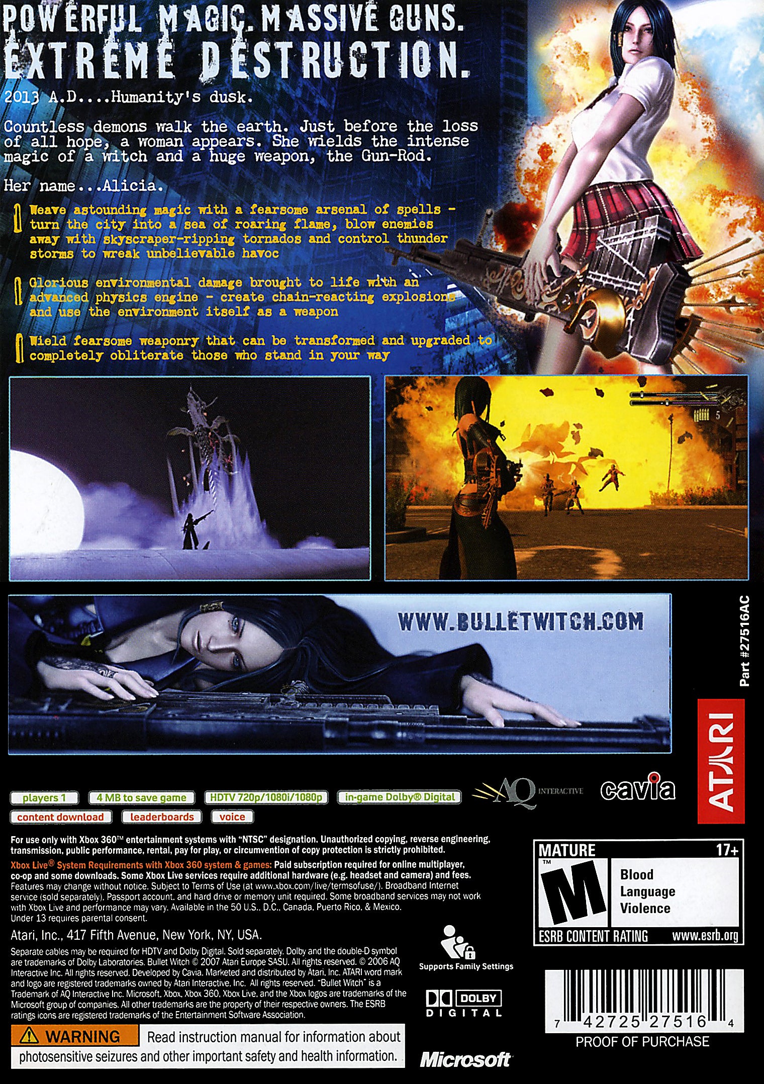 Bullet Witch Xbox 360 - Video Game - Used - CaveGamers - Image 2