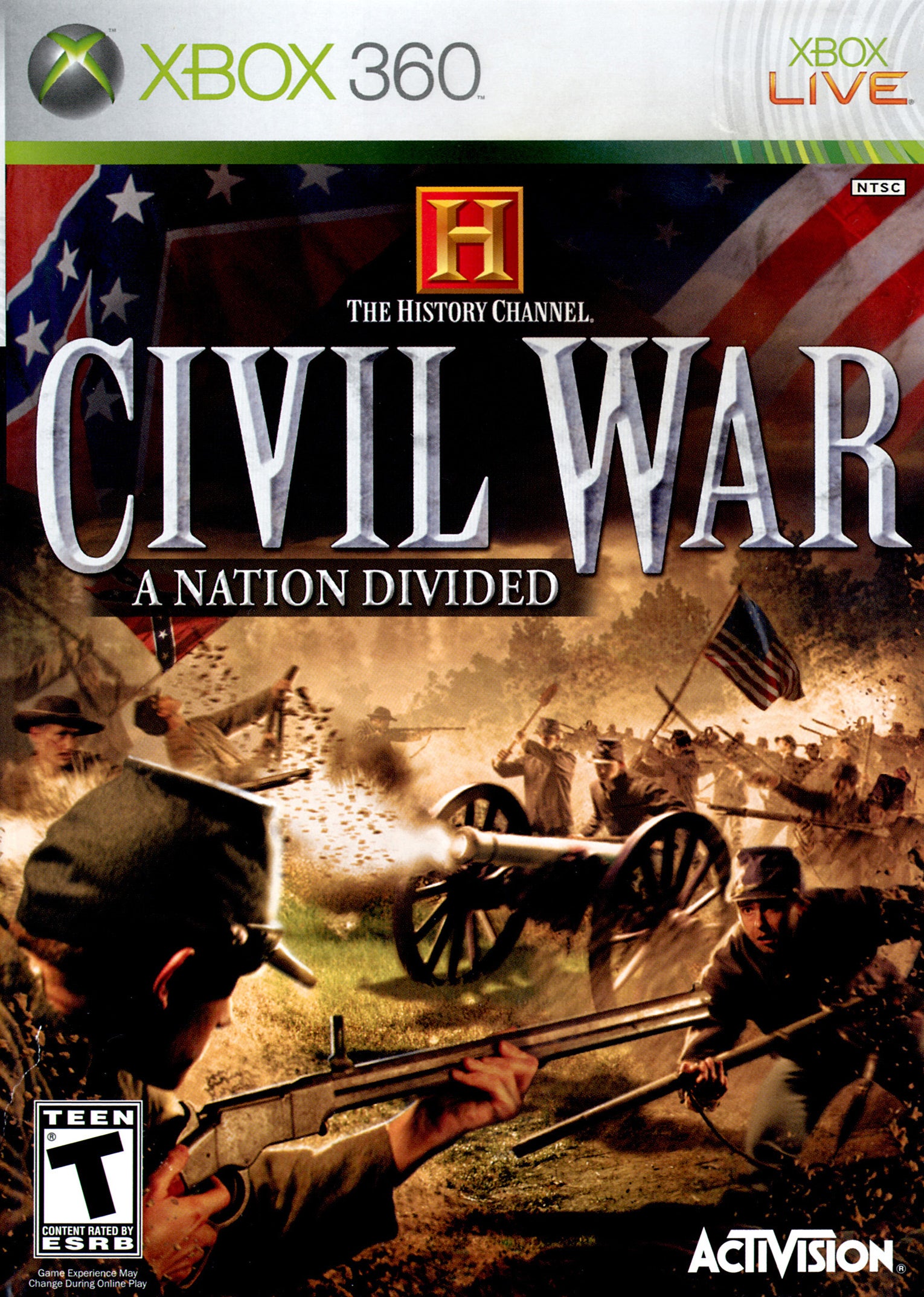 History Channel Civil War A Nation Divided Xbox 360 - Video Game - Used - CaveGamers