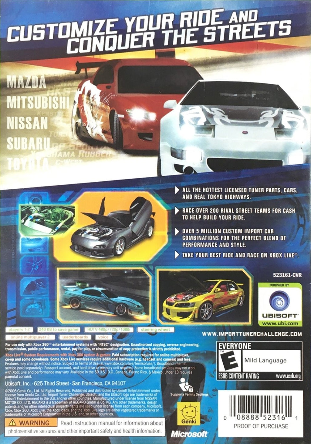 Import Tuner Challenge Xbox 360 - Video Game - Used - CaveGamers - Image 2