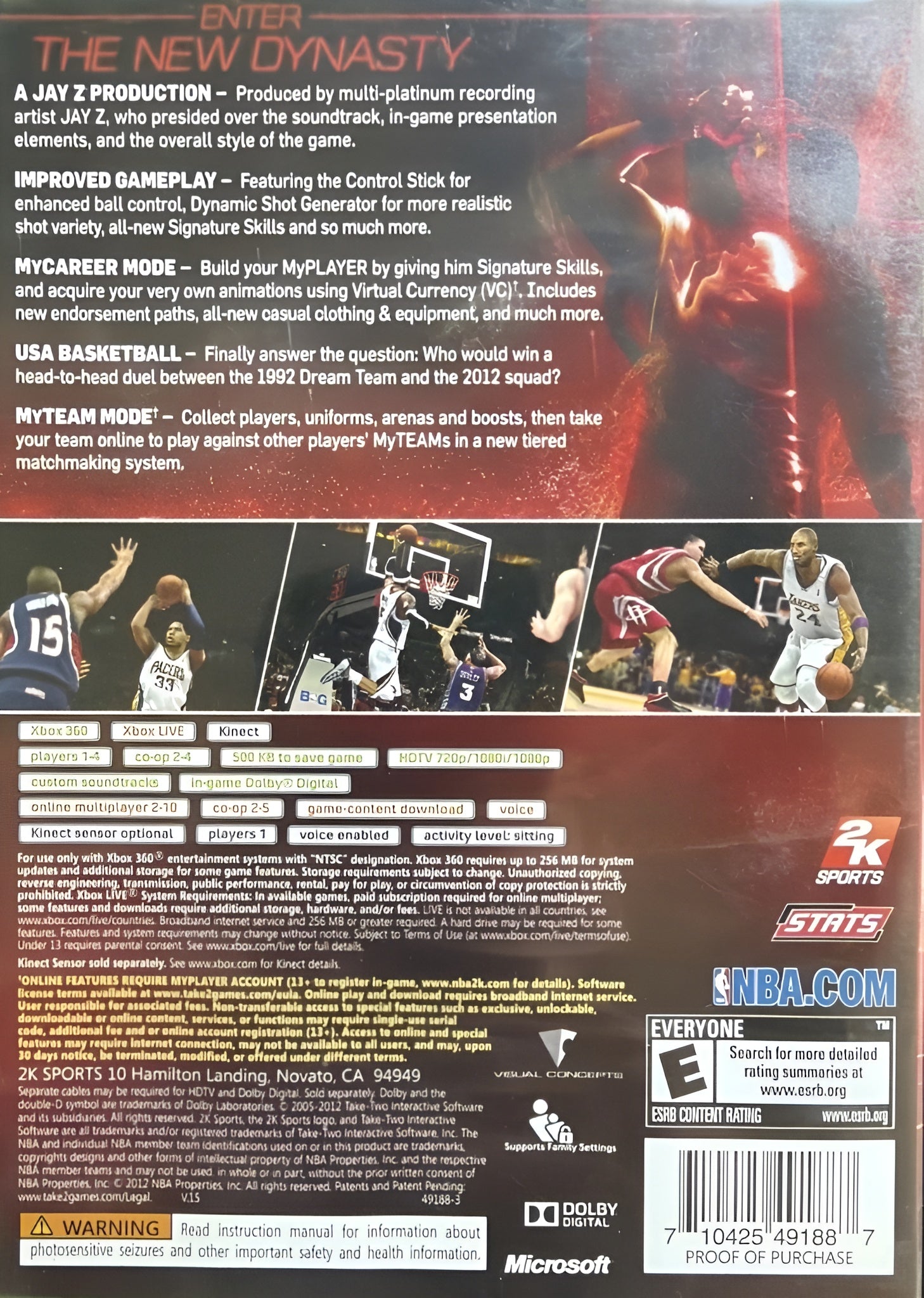 NBA 2K13 Xbox 360 - Video Game - Used - CaveGamers - Image 2