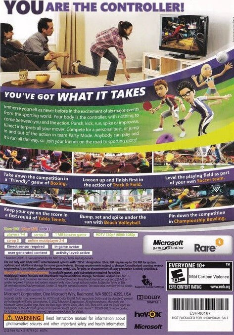 Kinect Sports Xbox 360 - Video Game - Used - CaveGamers - Image 2