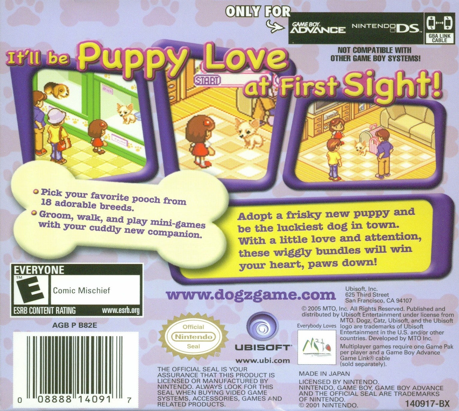 Dogz Game Boy Advance - Video Game - Used - CaveGamers - Image 2