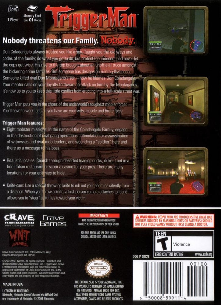 Trigger Man GameCube - Video Game - Used - CaveGamers - Image 2