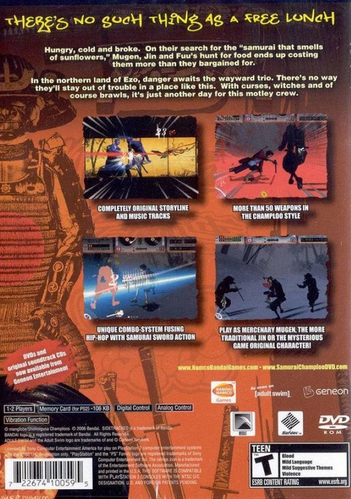 Samurai Champloo Sidetracked PS2 - Video Game - Used - CaveGamers - Image 2