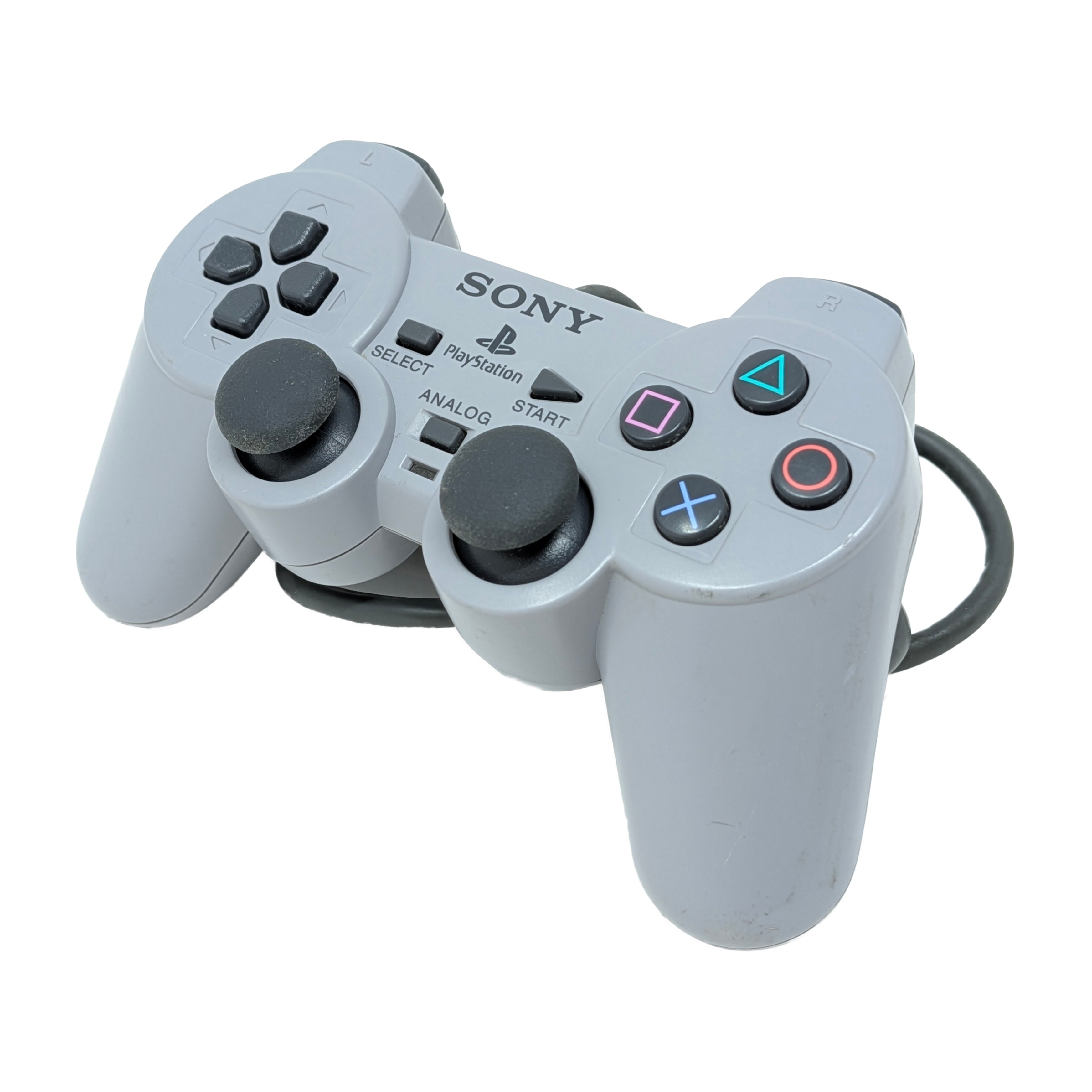 Playstation Dualshock Analog Controller - Gray - Video Game Accessory - Used - CaveGamers - Image 3