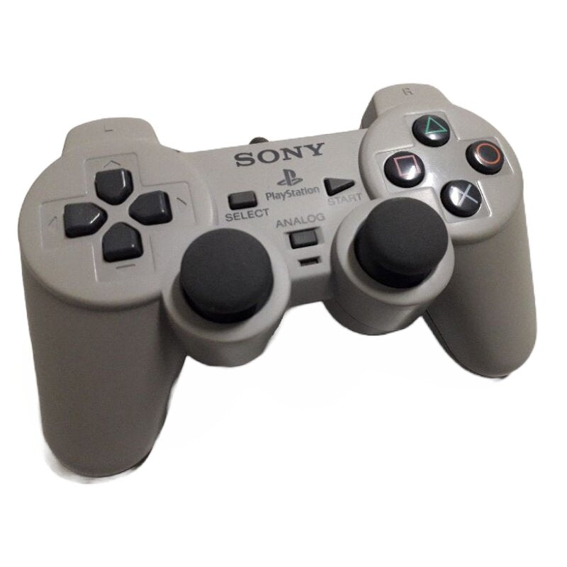 Playstation Dualshock Analog Controller - Gray - Video Game Accessory - Used - CaveGamers - Image 3