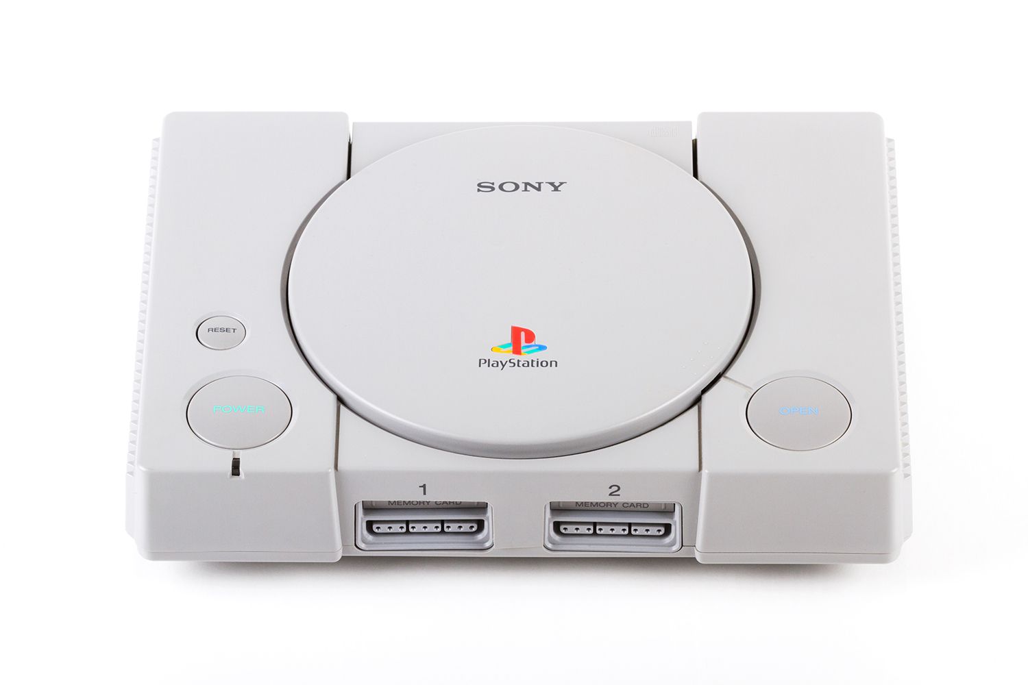 Original Playstation Console - Gray - Video Game System - Used - CaveGamers - Image 2