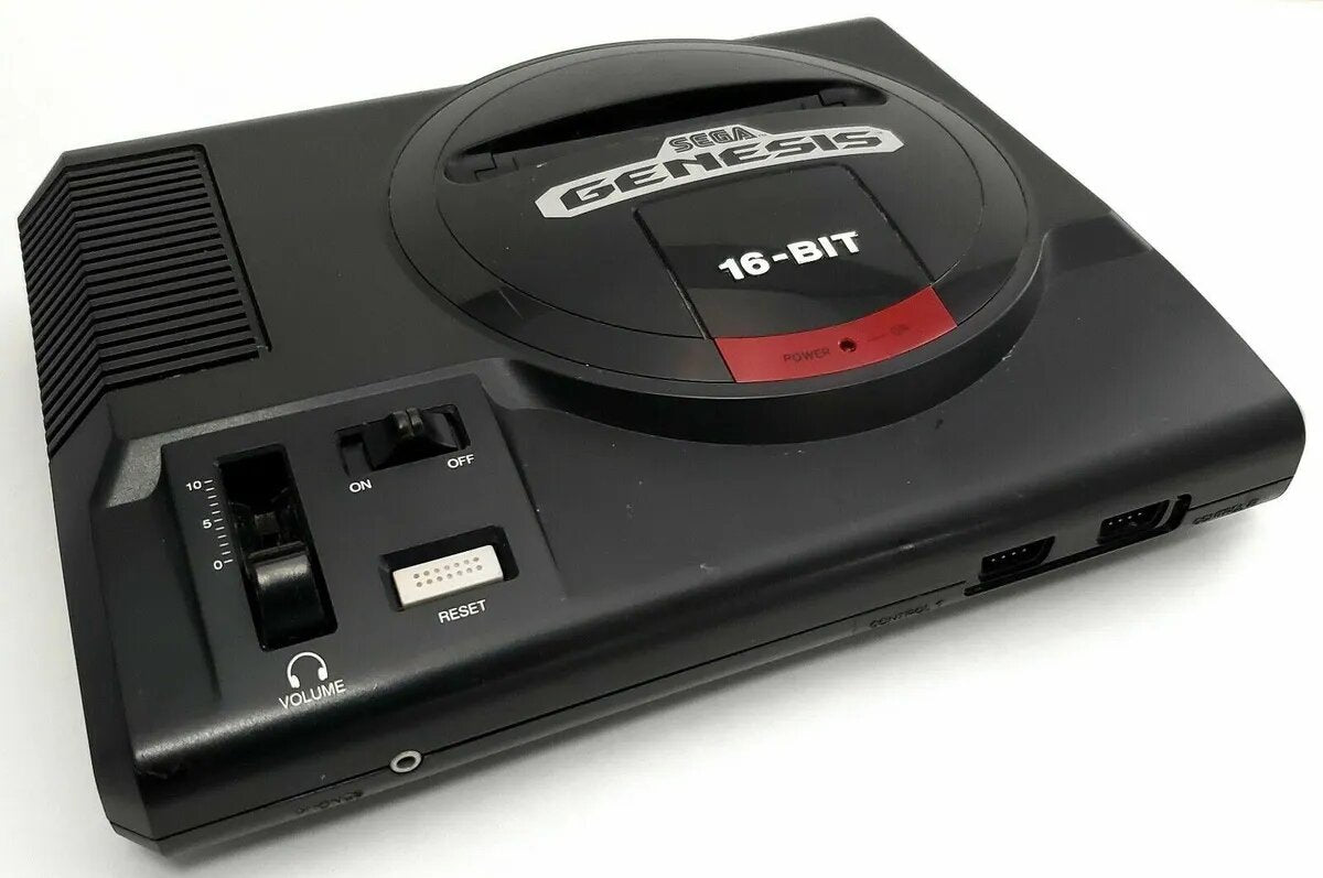 Sega Genesis Fat Original Model 1 Console - Black - Video Game System - Used - CaveGamers - Image 2