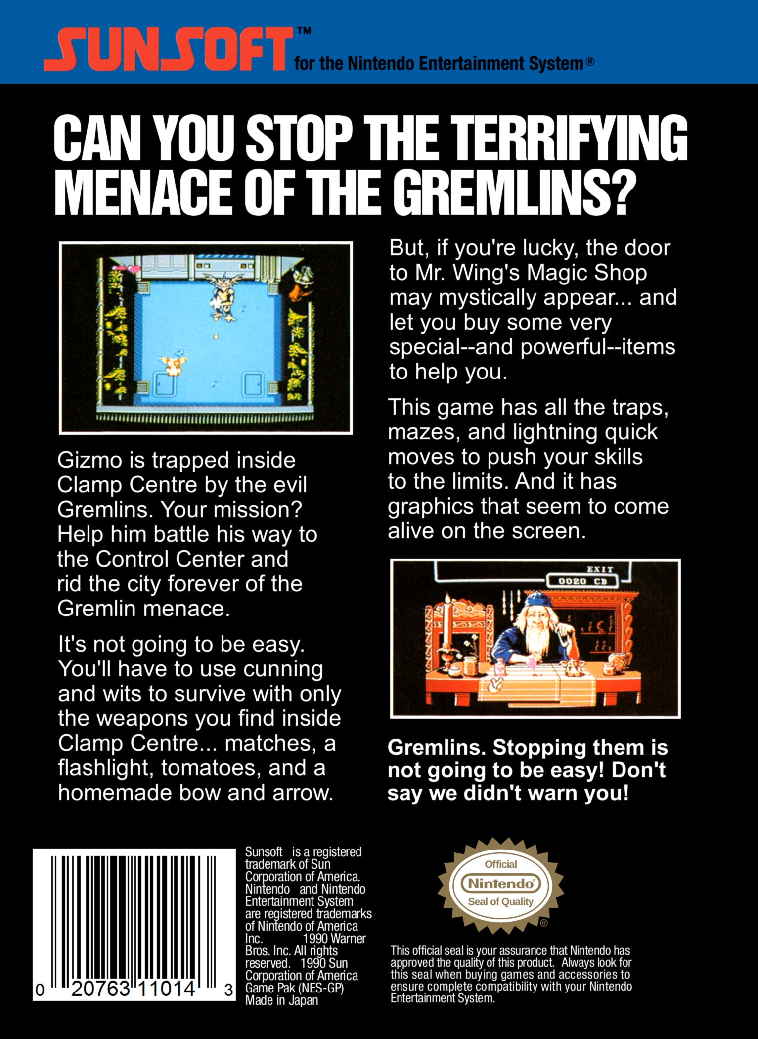 Gremlins 2 NES - Video Game - Used - CaveGamers - Image 2