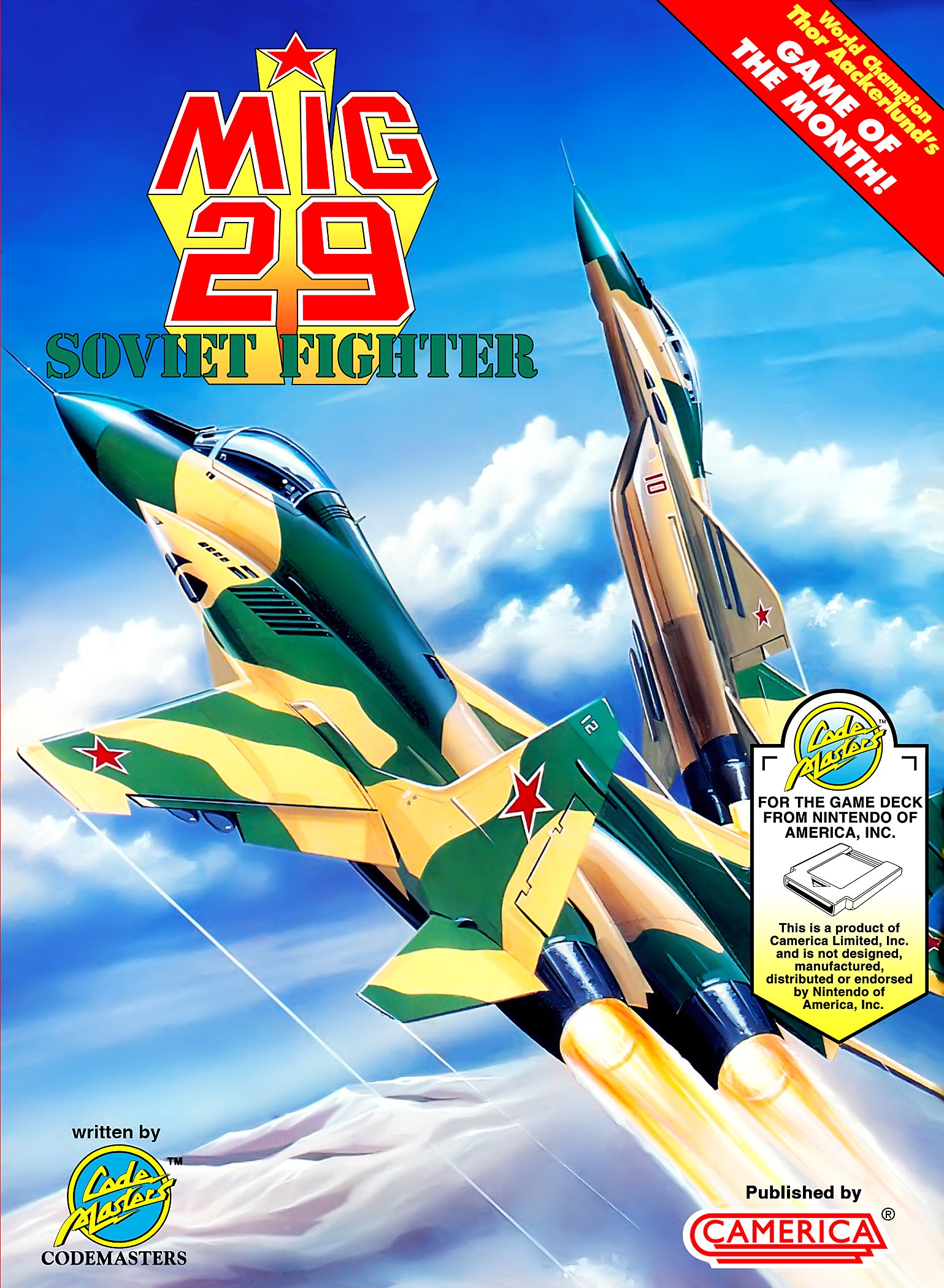 MIG-29: Soviet Fighter NES - Video Game - Used - CaveGamers