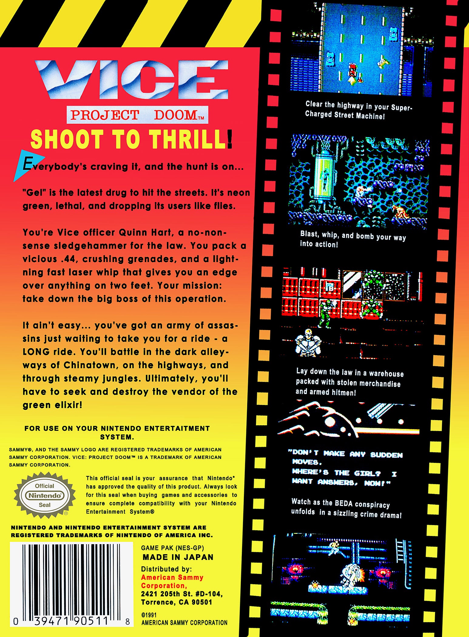 Vice Project Doom NES - Video Game - Used - CaveGamers - Image 2