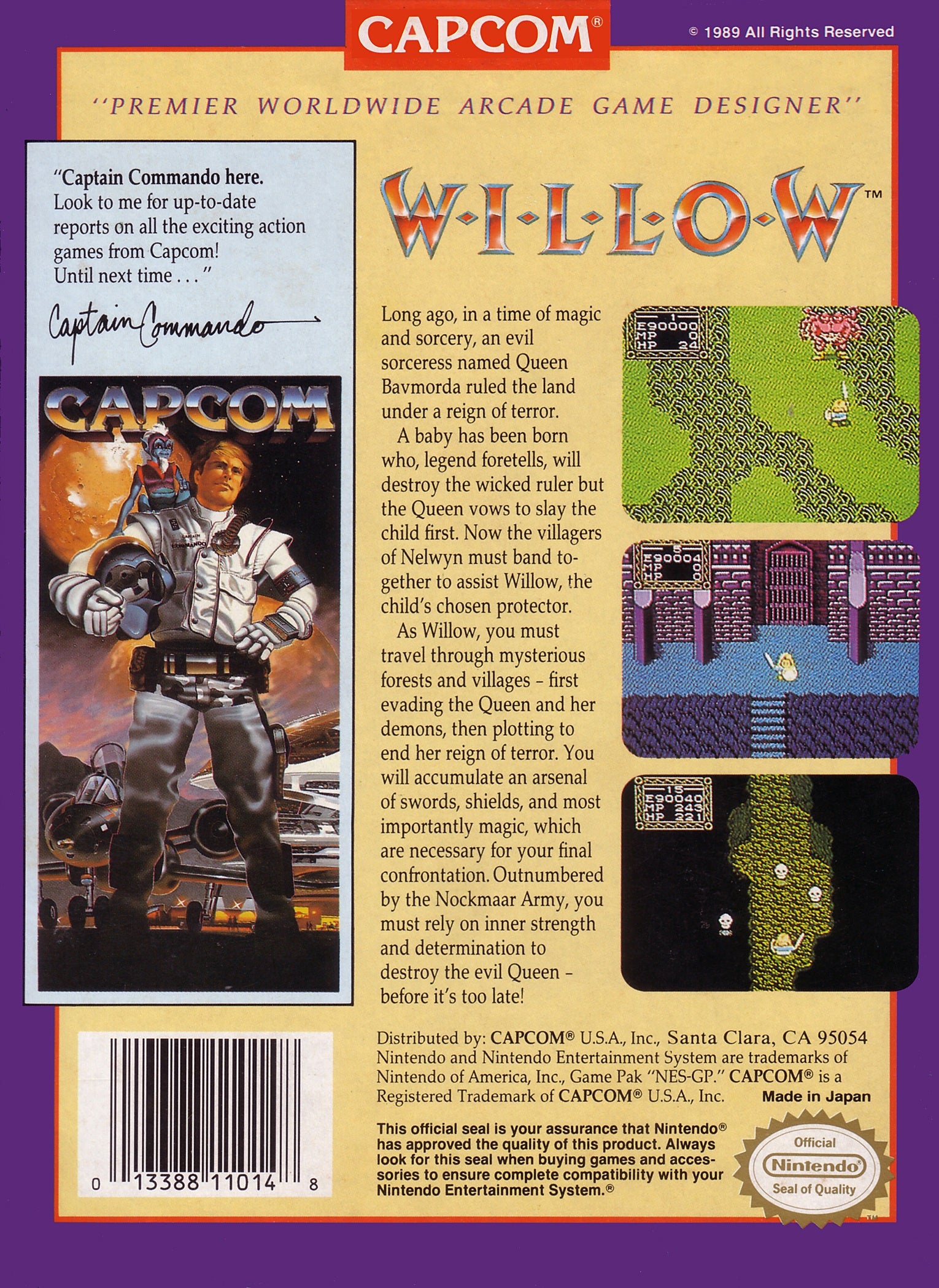 Willow NES - Video Game - Used - CaveGamers - Image 2