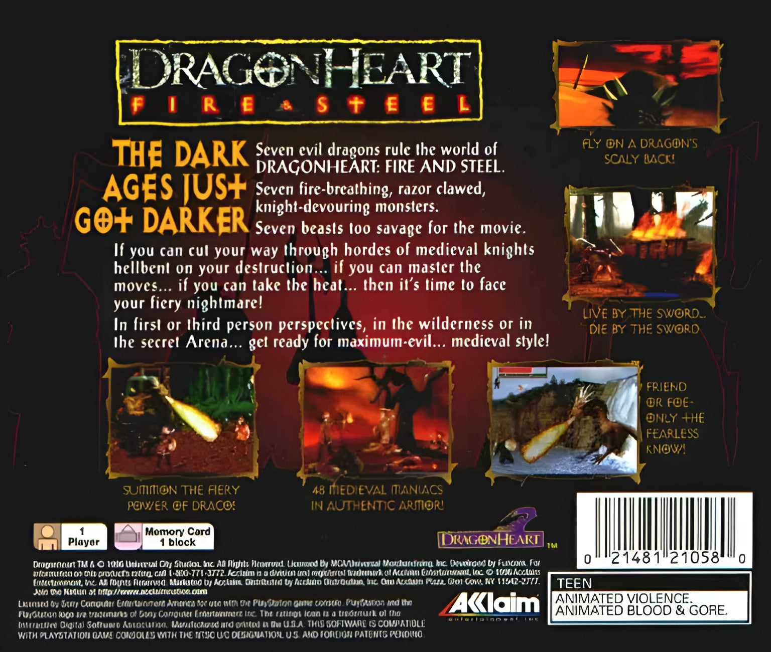 Dragonheart Fire & Steel Playstation - Video Game - Used - CaveGamers - Image 2
