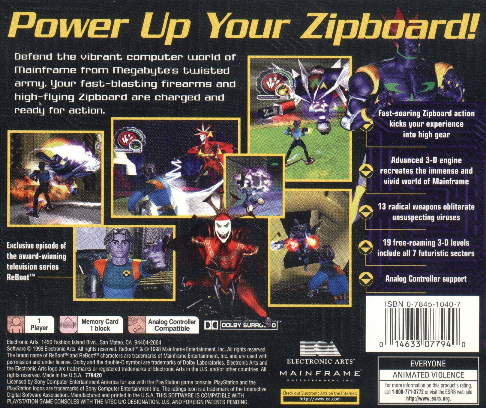 ReBoot Playstation - Video Game - Used - CaveGamers - Image 2