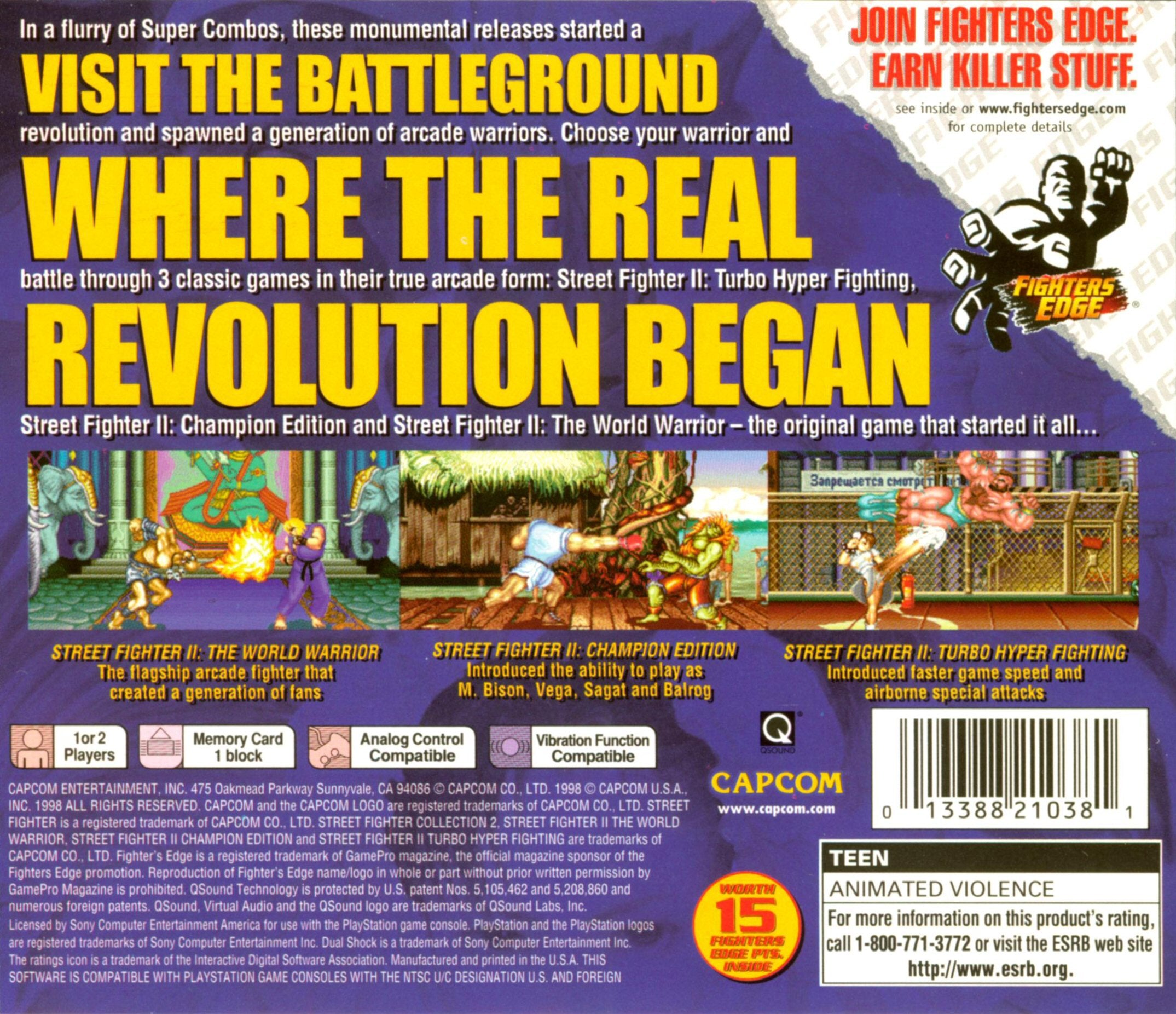 Street Fighter Collection 2 Playstation - Video Game - Used - CaveGamers - Image 2