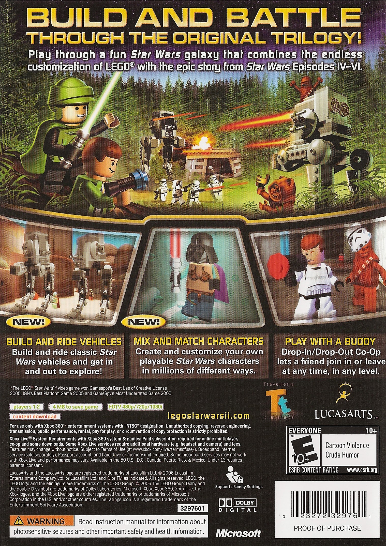 Lego Star Wars II: The Original Trilogy Xbox 360 - Video Game - Used - CaveGamers - Image 2