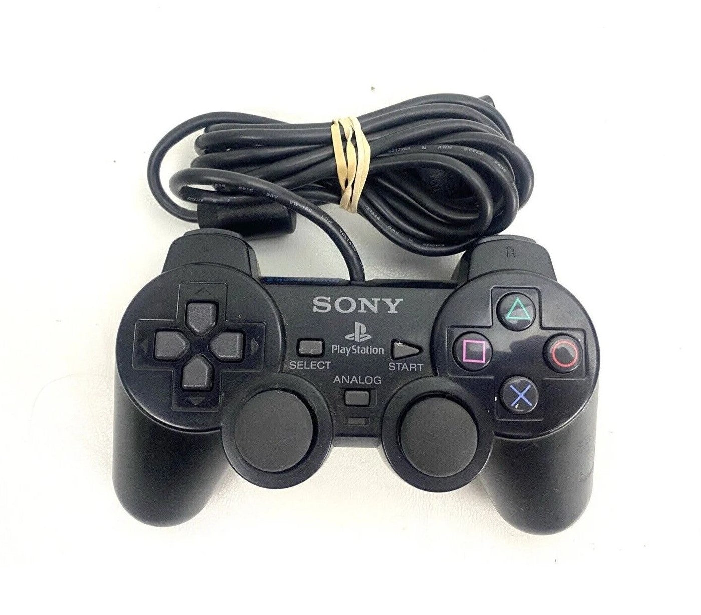 Playstation 2 Dualshock 2 Controller - Black PS2 - Video Game Accessory - Used - CaveGamers - Image 2