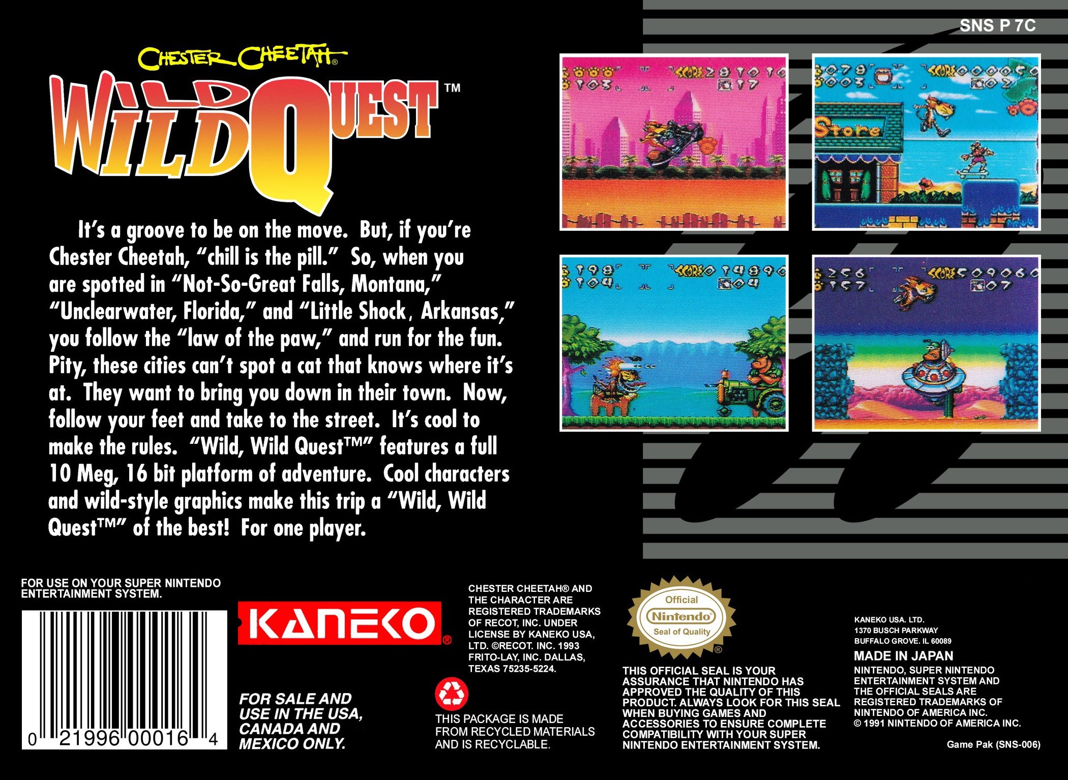 Chester Cheetah Wild Wild Quest SNES - Video Game - Used - CaveGamers - Image 2