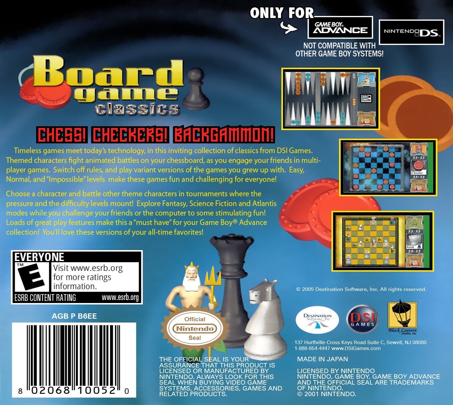 Board Games Classics Game Boy Advance - Video Game - Used - CaveGamers - Image 2