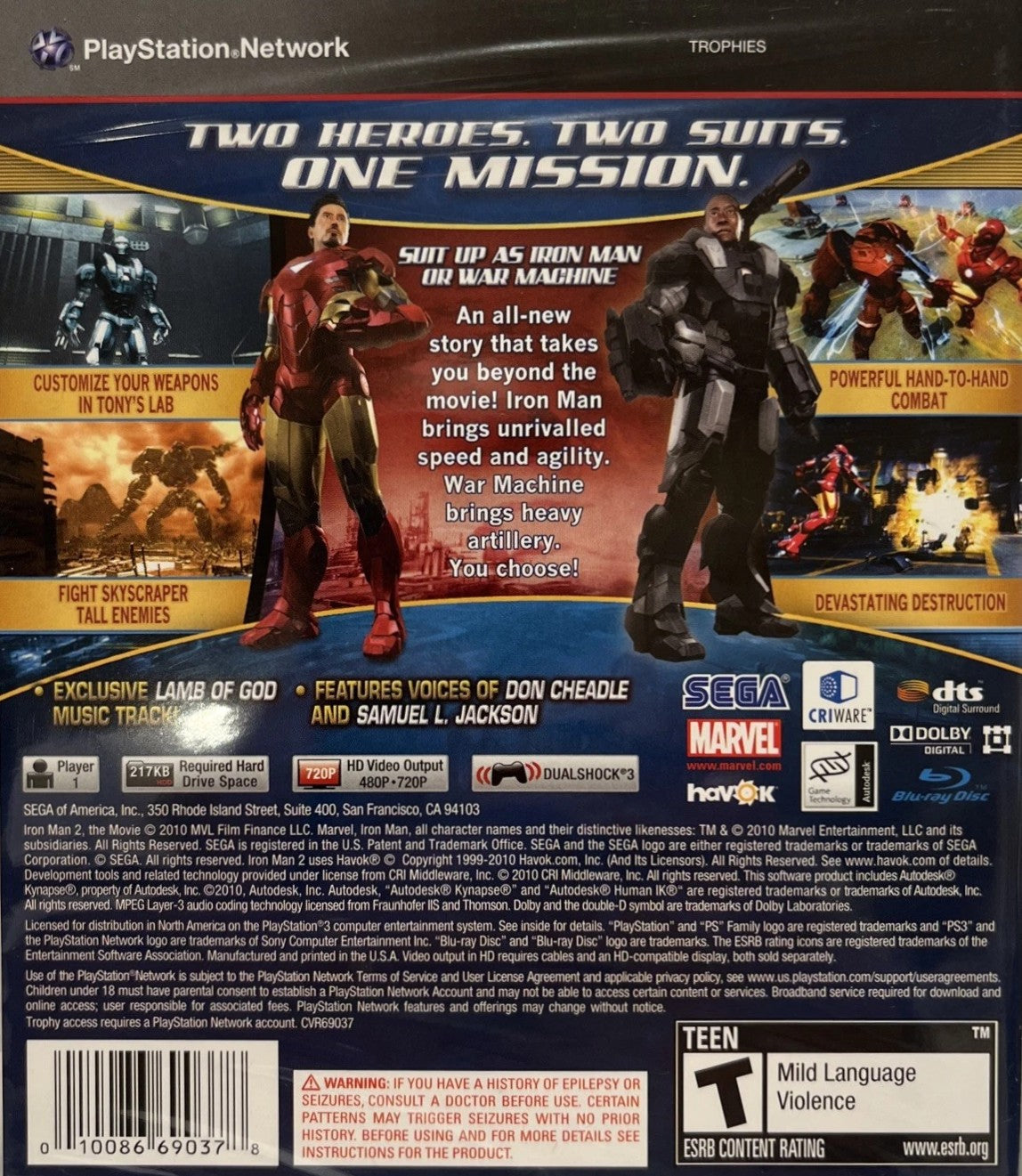 Iron Man PS3 - Video Game - Used - CaveGamers - Image 2