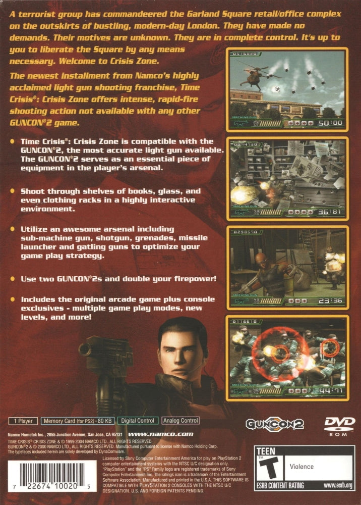 Time Crisis: Crisis Zone PS2 - Video Game - Used - CaveGamers - Image 2