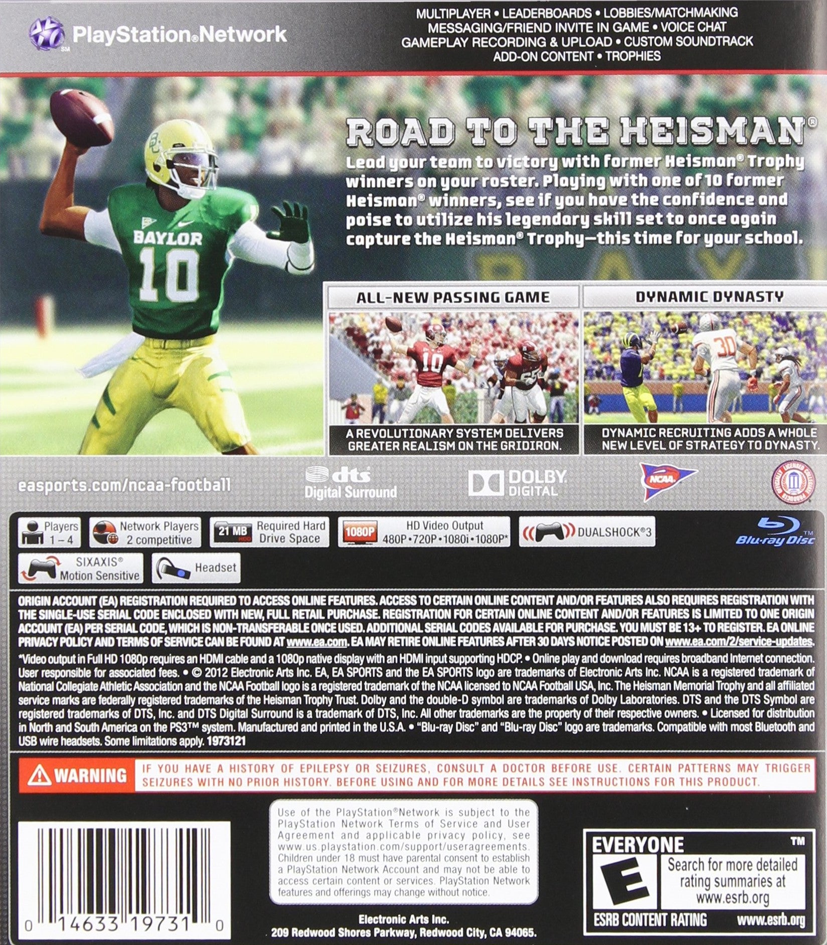 NCAA Football 13 PS3 - Video Game - Used - CaveGamers - Image 2