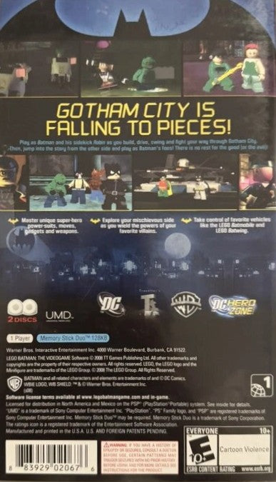 LEGO Batman The Videogame PSP - Video Game - Used - CaveGamers - Image 2
