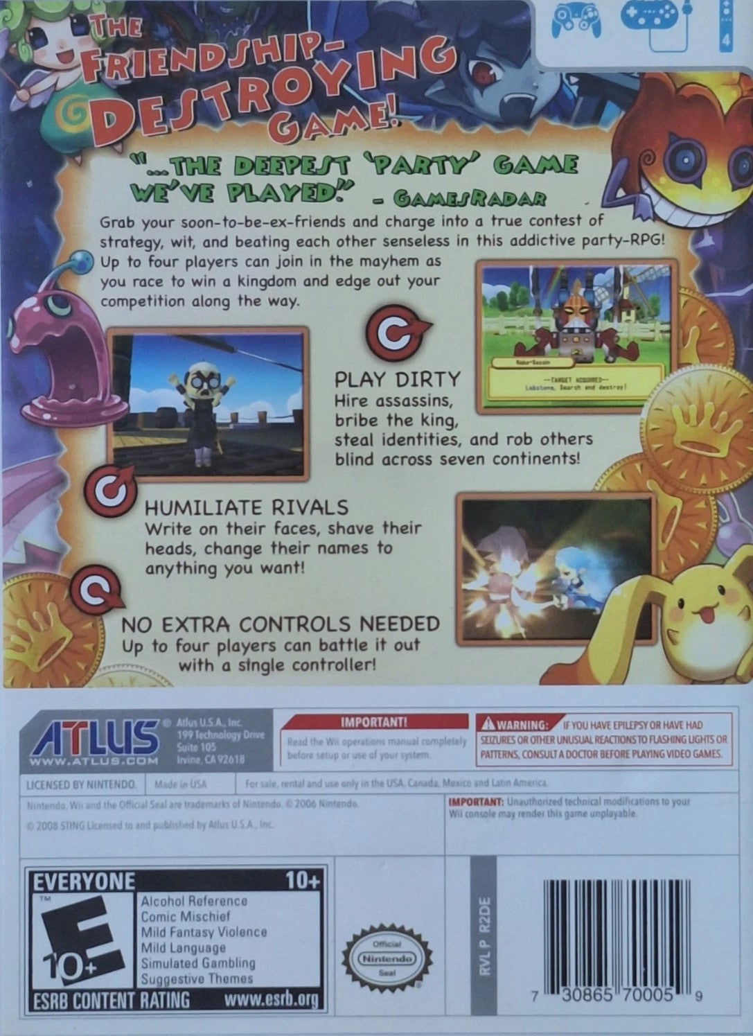Dokapon Kingdom Wii - Video Game - Used - CaveGamers - Image 2
