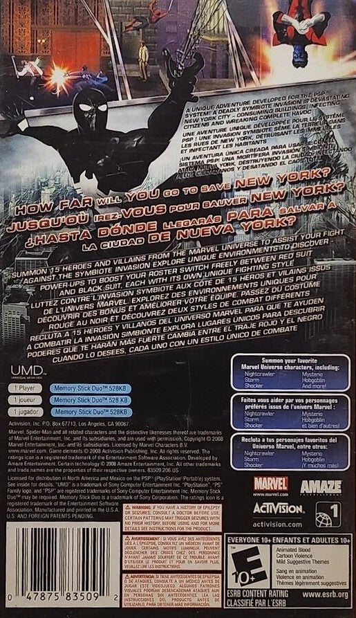 Spiderman Web of Shadows