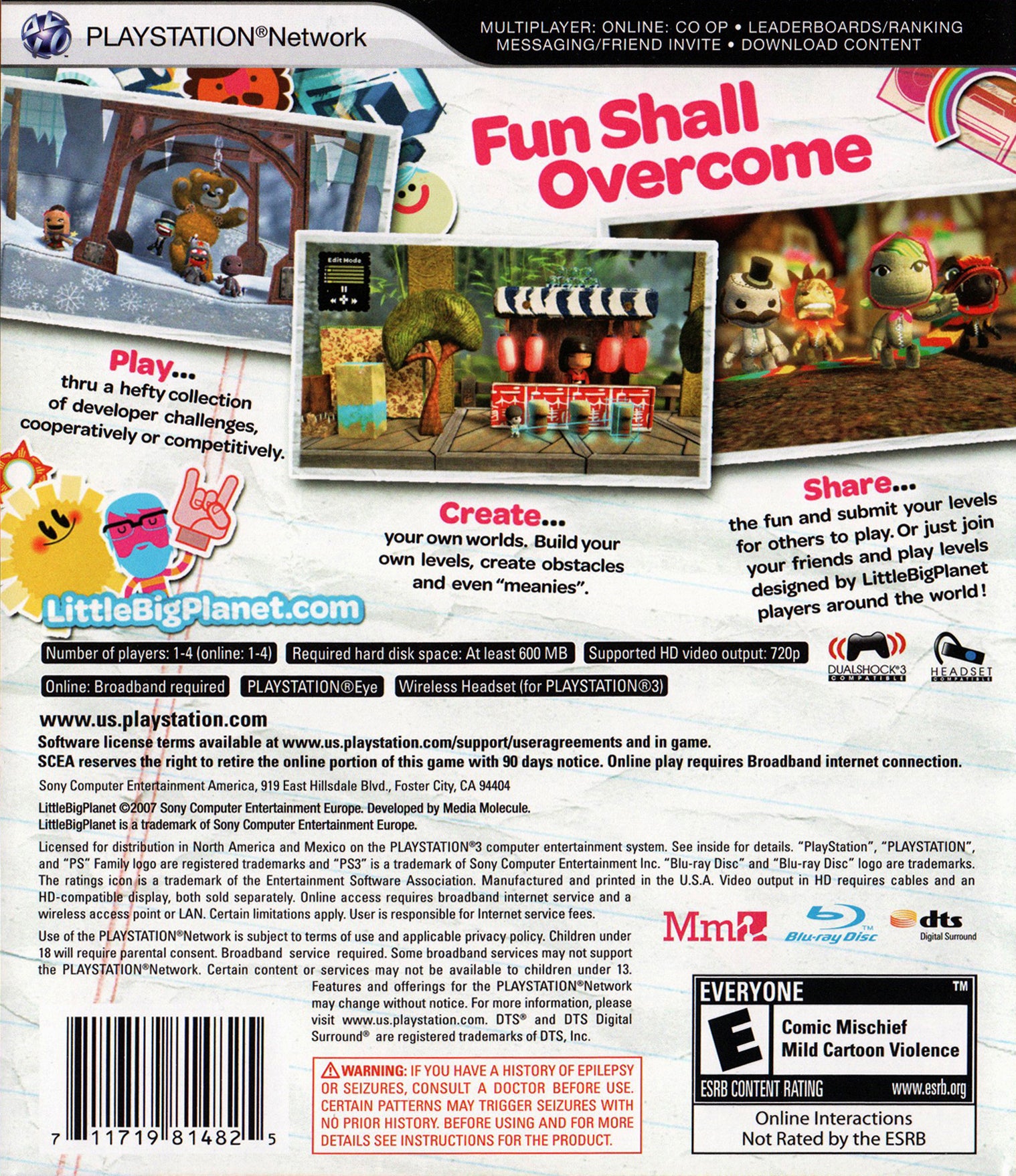 Little Big Planet PS3 - Video Game - Used - CaveGamers - Image 2