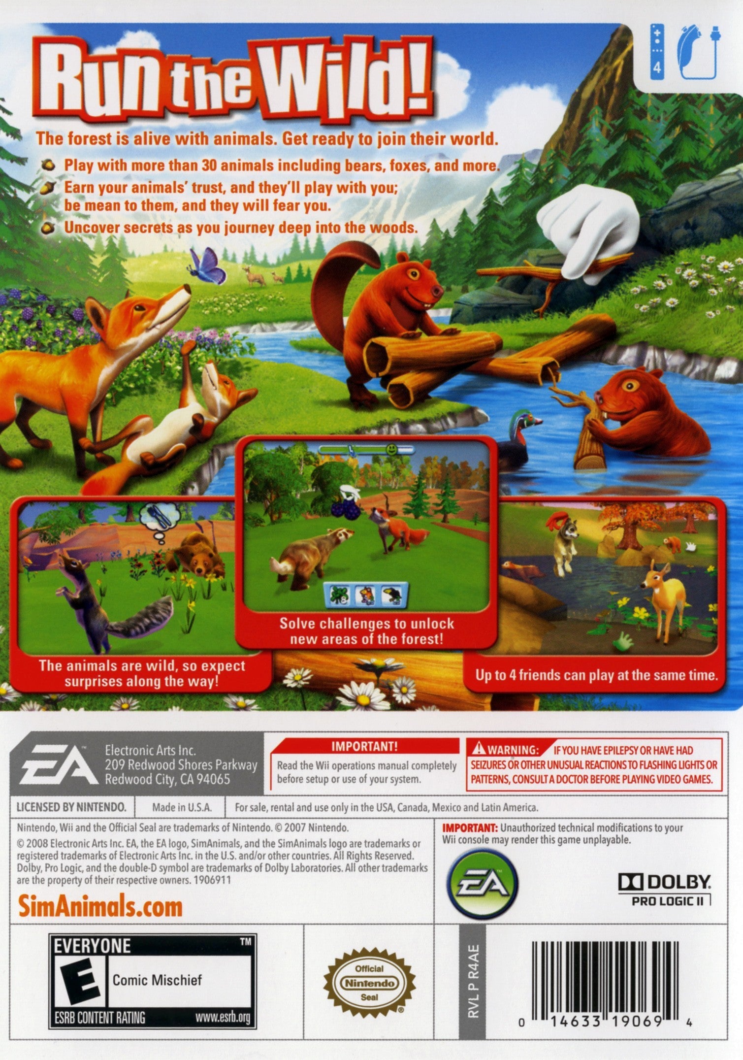 Sim Animals Wii - Video Game - Used - CaveGamers - Image 2