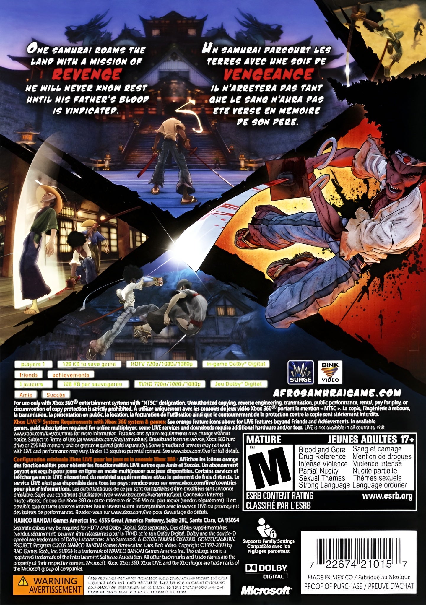 Afro Samurai Xbox 360 - Video Game - Used - CaveGamers - Image 2