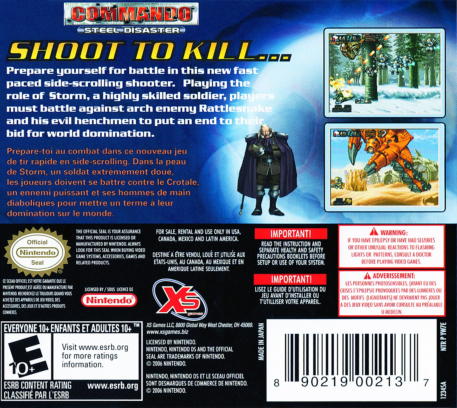 Commando: Steel Disaster DS - Video Game - Used - CaveGamers - Image 2