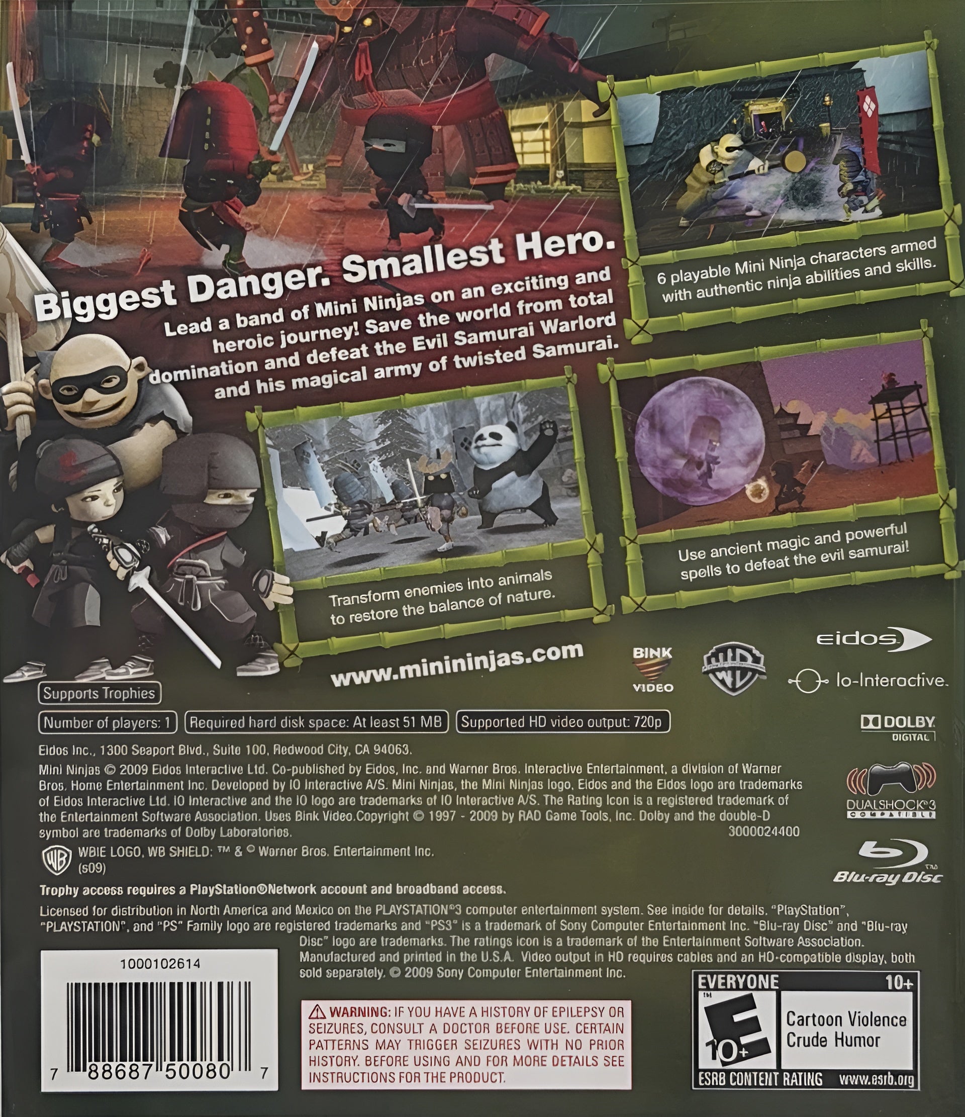 Mini Ninjas PS3 - Video Game - Used - CaveGamers - Image 2