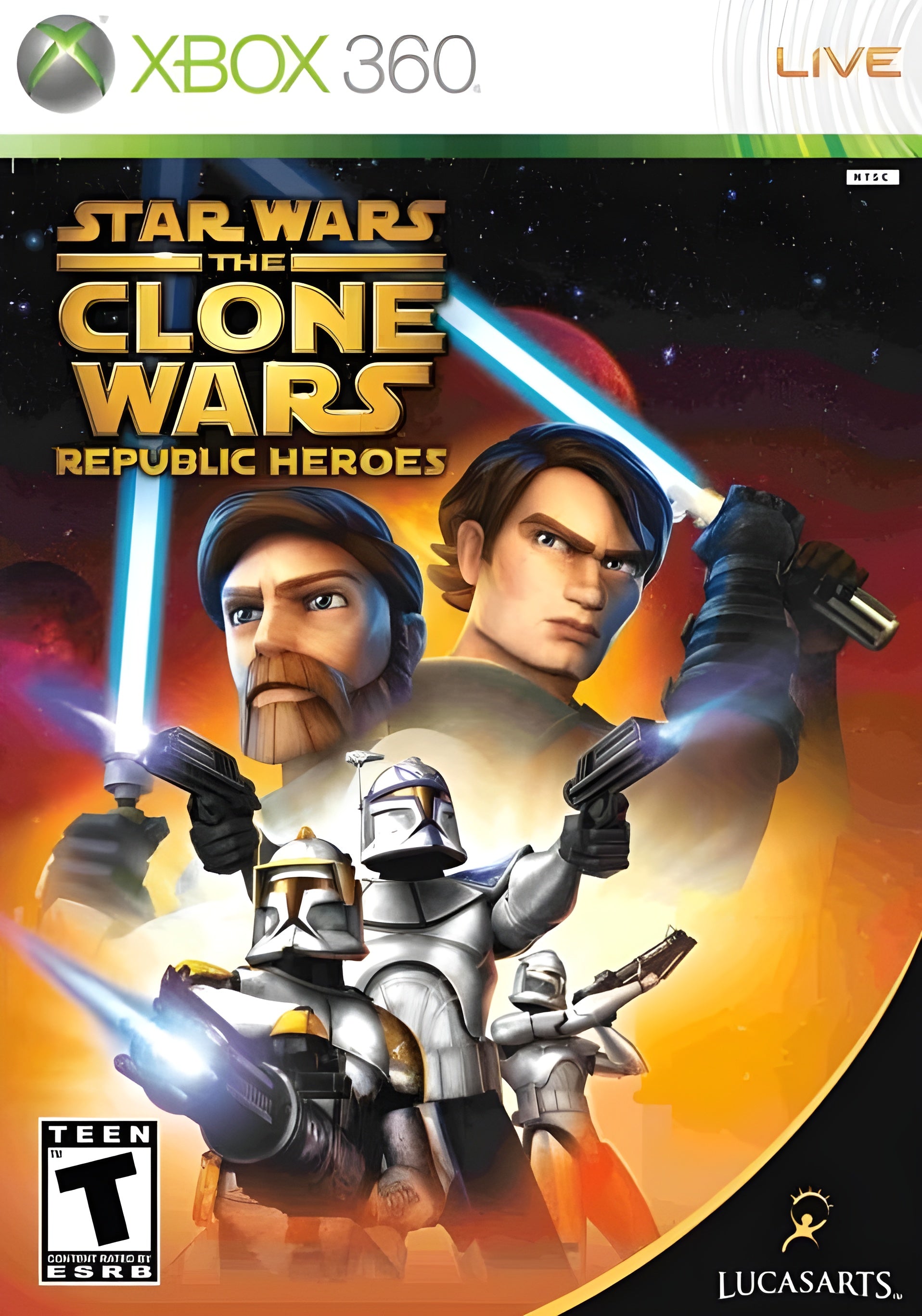 Star Wars Clone Wars: Republic Heroes Xbox 360 - Video Game - Used - CaveGamers