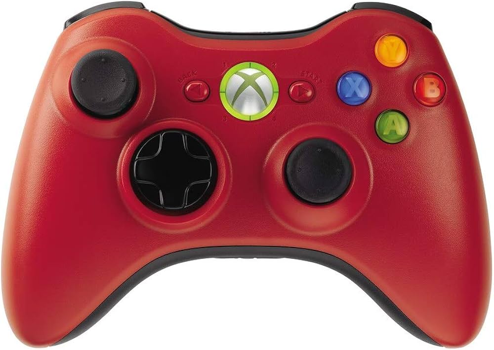 Xbox 360 Wireless Controller - Red - Video Game Accessory - Used - CaveGamers