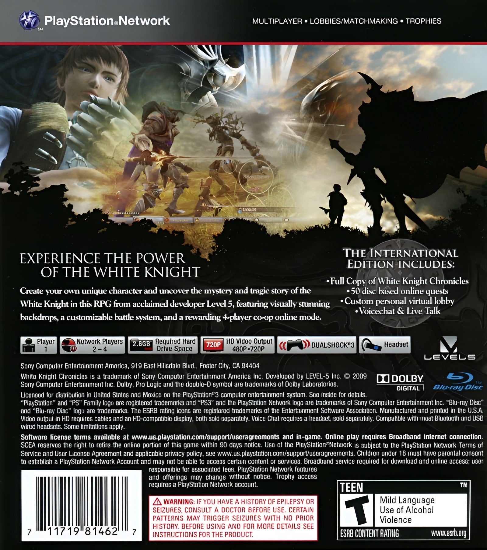 White Knight Chronicles International Edition PS3 - Video Game - Used - CaveGamers - Image 2