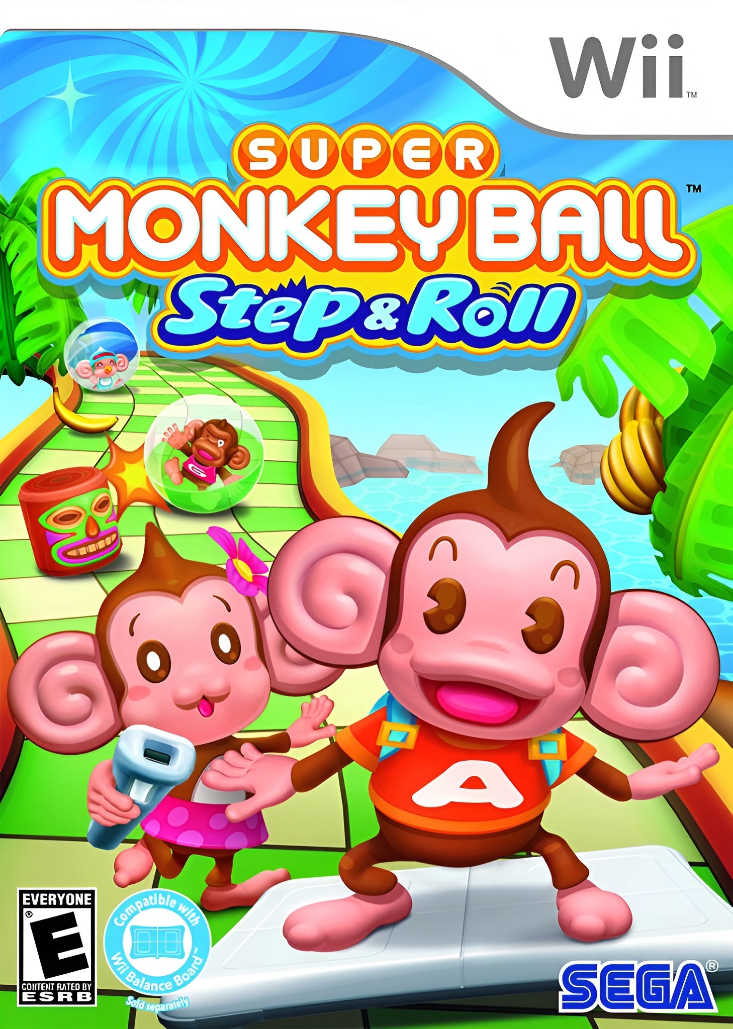 Super Monkey Ball: Step & Roll Wii - Video Game - Used - CaveGamers