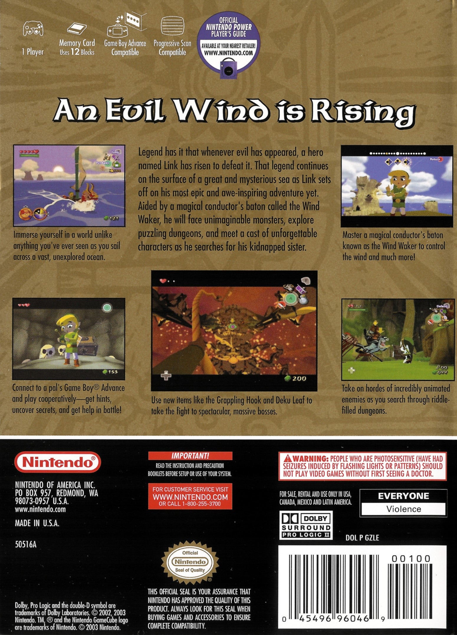The Legend of Zelda: The Wind Waker GameCube - Video Game - Used - CaveGamers - Image 2