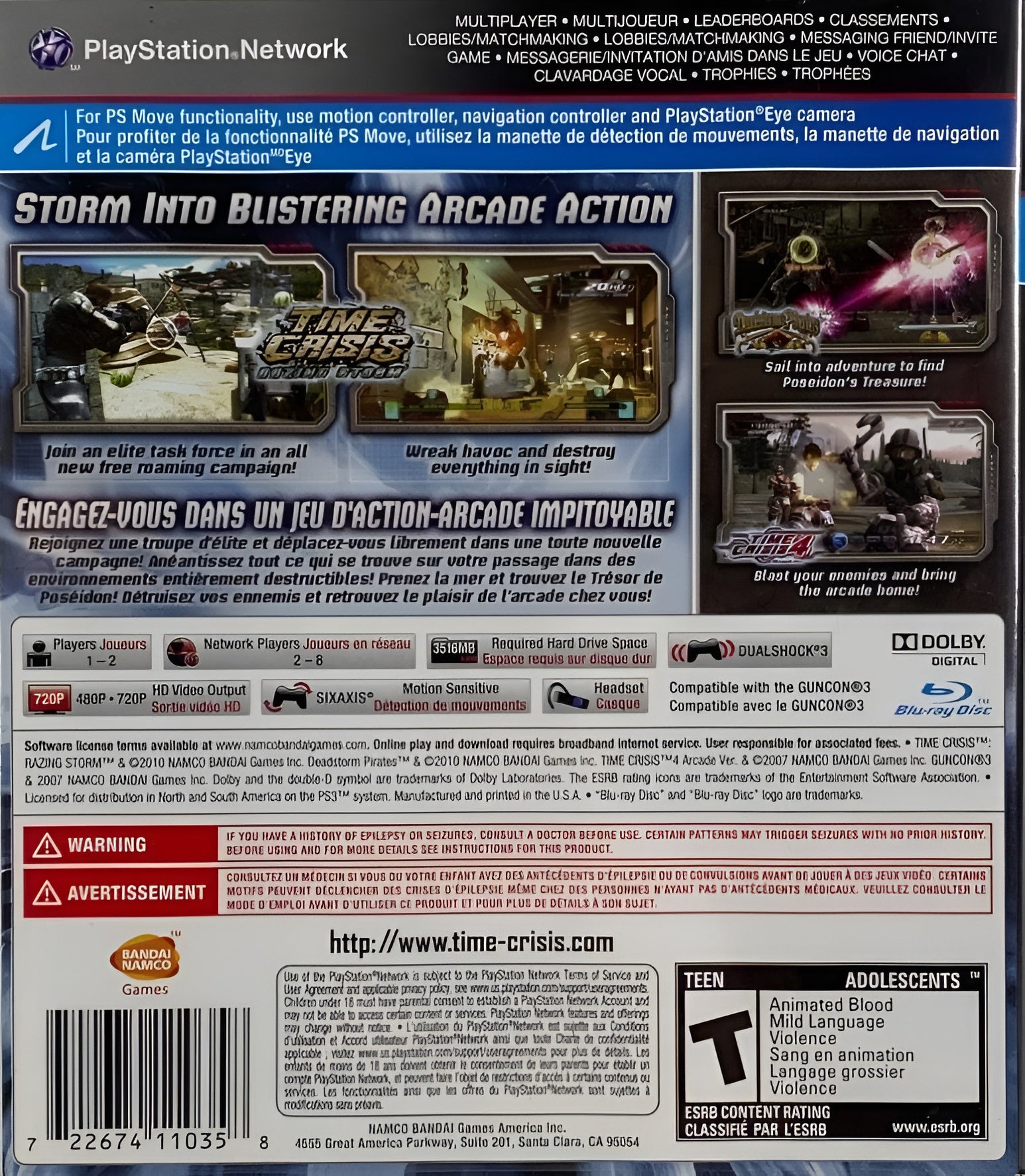 Time Crisis: Razing Storm PS3 - Video Game - Used - CaveGamers - Image 2