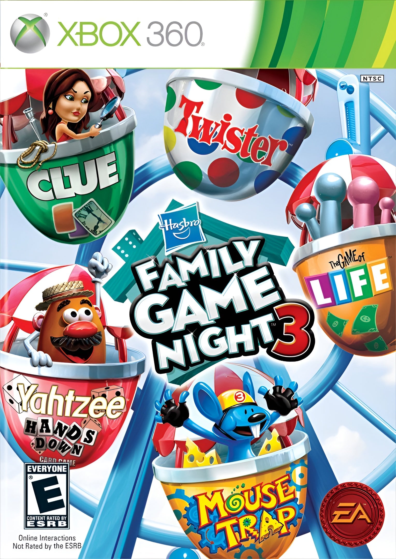 Hasbro Family Game Night 3 Xbox 360 - Video Game - Used - CaveGamers