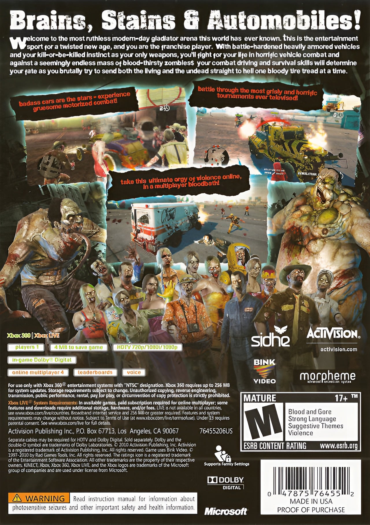 Blood Drive Xbox 360 - Video Game - Used - CaveGamers - Image 2